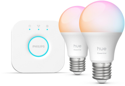 Комплет интелигентни светилки Philips Hue Essential WCA 806 A60 E27, 806 lm, во повеќе бои, бели
