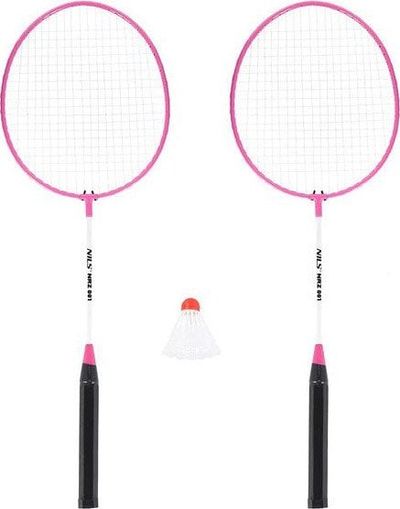Set badminton NILS NRZ001, 2 raketa me topth, për fillestarë