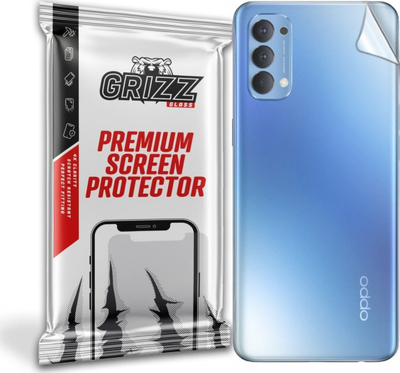 Folie mbrojtëse mbrapa GrizzGlass për Oppo Reno 4, SatinSkin, transparente