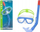 Set maskë snorkel për fëmijë Aqua Champ Essential, polikarbonat, pa lateks, ngjyra të përziera
