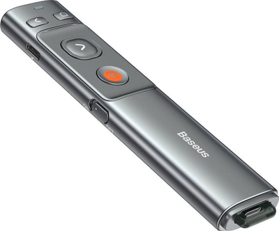 Prezantues me lazer Baseus Orange Dot, wireless, USB A C, gri