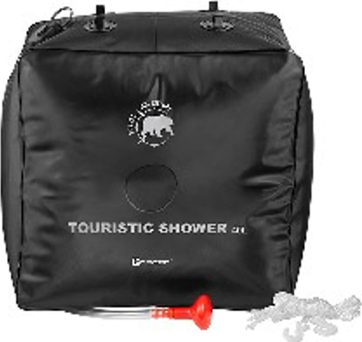 Dush kampingu GRAVITY Tourist Shower 40L, me pompë, i zi