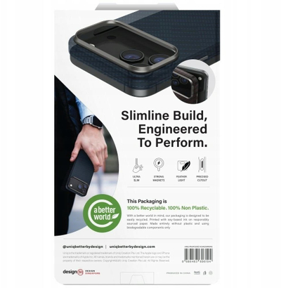 Заштитна маска Uniq Keva EDGE за iPhone 17 Pro Max, Magclick Charging, портокалова