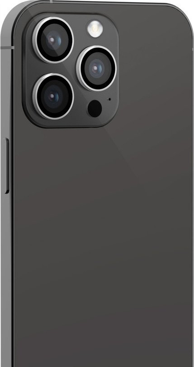 Xham mbrojtës kamere JCPal Preserver për iPhone 15 Pro, fortësi 9H, transparencë e lartë, argjendtë