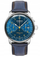 Ora dore Zeppelin 96703, kronograf, lëkurë, blu e errët