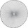 Naperona tavoline Zeller Present 26914 Mandala, Ø38 cm, set 12 copë, argjend