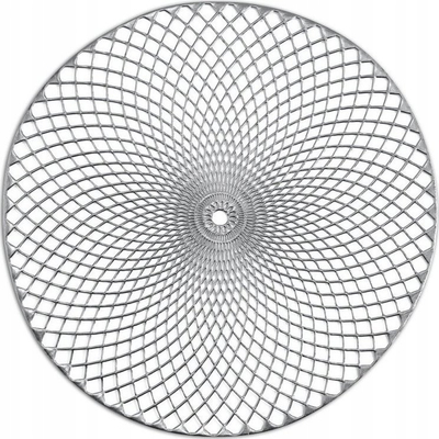 Naperona tavoline Zeller Present 26914 Mandala, Ø38 cm, set 12 copë, argjend