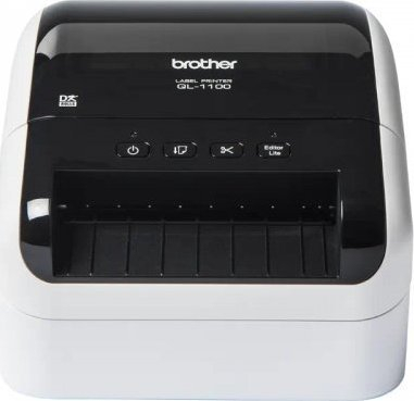 Printer etiketash Brother QL-1100, 4", USB, i bardhë