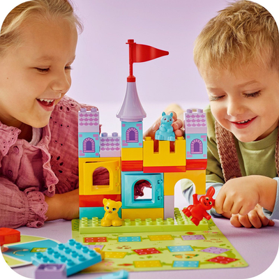 Set lodër LEGO Duplo Hopsy's Castle 10450, 47 pjesë, shumëngjyrësh