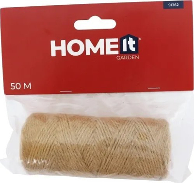 Litar me jute Home It Jute Yarn Natural, 50 m, ngjyrë natyrale