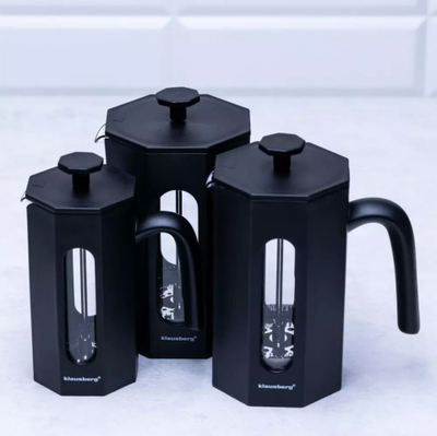 Aparat French Press Klausberg, 800ml, xham borosilikat, i zi matte