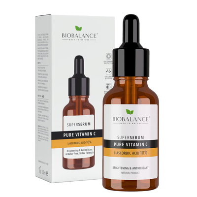 Serum Bio Balance Pure Vitamin C L-Ascorbic Acid 10%, Super Serum, 30ml