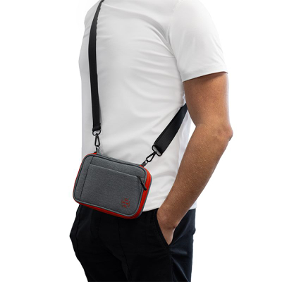 Etui dart Harrows Smart Case 6 XL, për 6 shigjeta, gri e kuqe