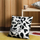 Jastëk zbukurues Iittala Cheetah, 47x47cm, liri me pambuk, bardh e zi