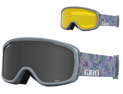 Syze skish Giro Moxie, lente Ultra Black Yellow, rrip gri me motiv botanikal