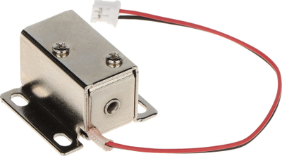 Bravë elektromagnetike për dollap ATLO-DT-L02, 12V DC, pin i zgjatur, metalike