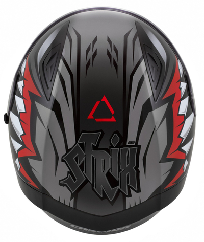 Helmetë integrale Cassida Orbit StriX 2026, polikarbonat, Pinlock ready, e kuqe gri bardhë zezë