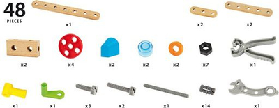 Set ndërtimi BRIO Builder Starter Set, kreativ për kalamaj, 3+