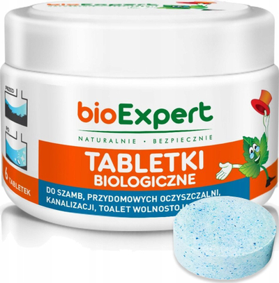 Tableta biologjike BioExpert për septikë, 6 copë, kundër erërave