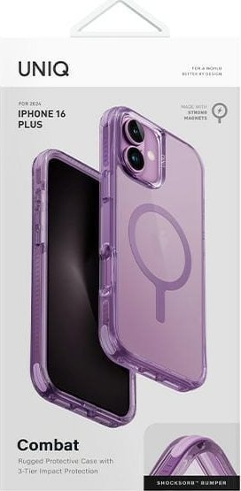 Maskë telefoni Uniq Combat MagClick për iPhone 16 Plus 6.7", që s’e ha gjë nga goditjet, me magnet, lejla
