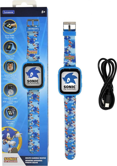 Orë digjitale për fëmijë Lexibook Selfie Camera Watch Sonic, kamera foto dhe video, ekran me ngjyra, shumëngjyrëshe