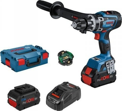 Trapan-vidhuse me goditje Bosch GSB 18V-150 C, 18V, 2x 8Ah, blu