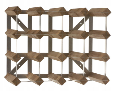 Mbajtëse vere “Wine Rack”, 16 shishe, dru pishe, dekor lisi