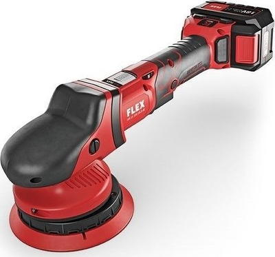 Polirues orbital me bateri Flex XFE15 150 18.0-EC/5.0 P-Set, 18V 5.0Ah, set me 2 bateri, i kuq