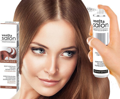 Ngjyrë për flokë sprej Venita Salon Color SOS, 75 ml, e kaftë 