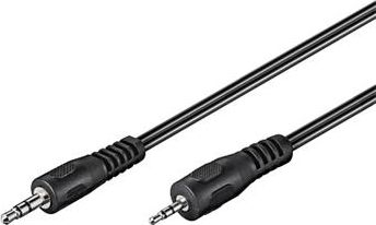 Kabllo PremiumCord Jack 2.5mm - Jack 3.5mm, 2m, e zezë