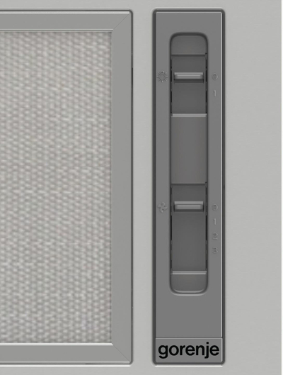 Aspirator kuzhine Gorenje BHI611ES, 370 m³/h, inox
