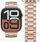 Rrip ore Vonmählen Link Bracelet 2 për Apple Watch 44/45/46, çelik inox 316L, rosgold, rozë