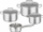 Set tenxheresh Roesle EXPERTISO, 4 pjesë, çelik inox, i argjendtë