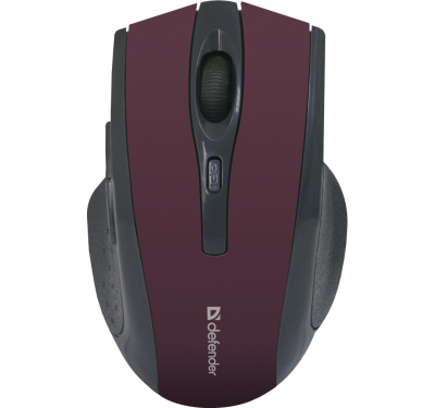 Maus Defender 52668, безжичен RF, 1600 DPI, ергономски за десна рака, црн