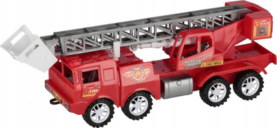 Kamion zjarfikës lodër Mega Creative 545018, pull back, 29cm, i kuq