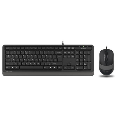 Set tastierë dhe maus A4Tech F1010 Fstyler, 1600 dpi, me kabllo, gri