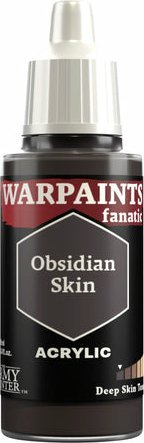 Ngjyrë akrilike The Army Painter Warpaints Fanatic Obsidian Skin, 18 ml, për miniatura
