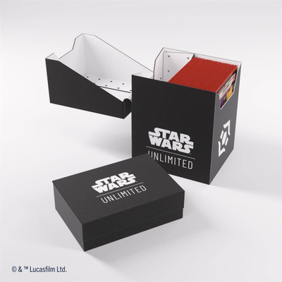 Kuti Gamegenic Star Wars Unlimited Soft Crate, për letra loje, e zezë e bardhë