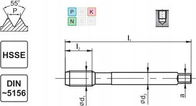Çelës prerës TAP-800 DIN5156, D2-511101-3139, profesional