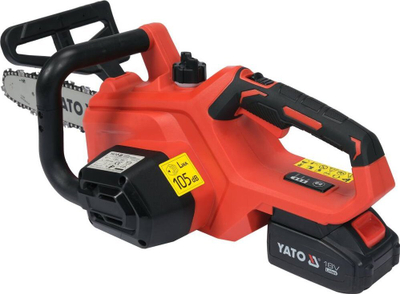 Sharrë zinxhiri me bateri YATO 12", 18V, 4Ah, e kuqe