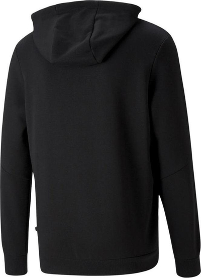 Bluza me kapuç Puma ESS+ Tape Full-Zip Hoodie TR, për meshkuj, me zinxhir, e zezë