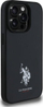 Mbulesë telefoni US Polo për iPhone 15 Pro Max 6.7", lëkurë, e zezë