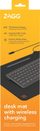 Tapet tavoline me karikim wireless ZAGG Desk Mat 2024, 10W, USB C, i zi