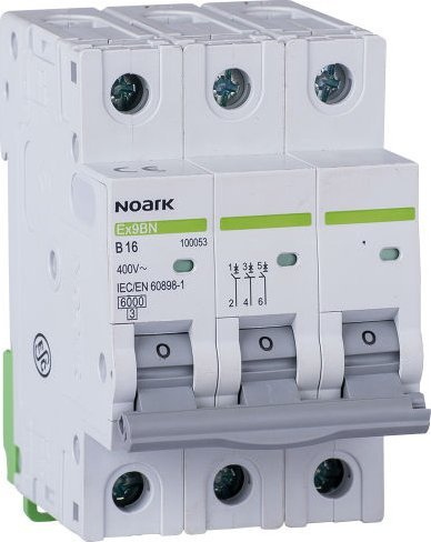 Automat elektrik Noark Ex9BN 3P C10, 6 kA, trefazor