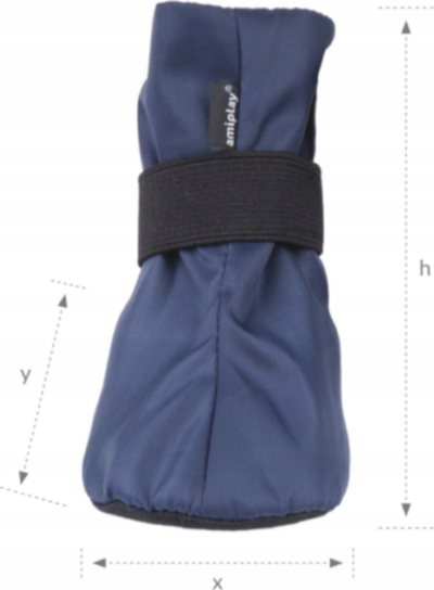 Këpucë për qen Amiplay Bristol, madhësia S, që s’i hyn uji, blu navy