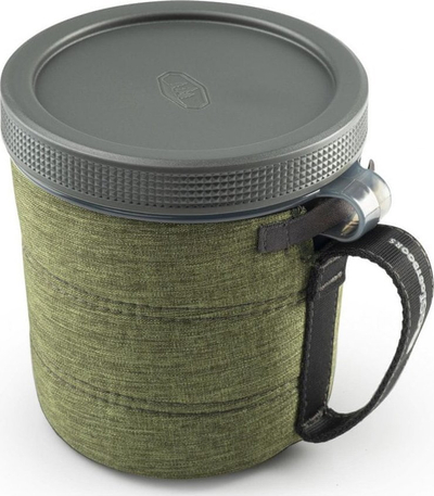 Gotë kampingu GSI Outdoors Infinity Fairshare, 946 ml, me kapak, e gjelbër
