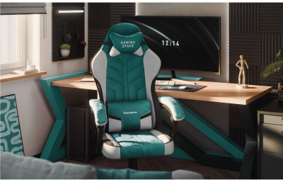Karrige gaming Huzaro Force 2.7, mekanizëm Tilt, velour, jeshile