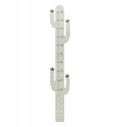 Grafik lartësie për fëmijë Wooden Cactus, prej druri, dizajn kaktusi, shumëngjyrësh