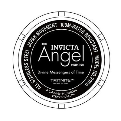 Orë dore për femra Invicta Angel Quartz 29110, e argjendtë/artë