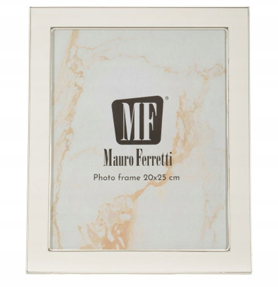 Kornizë foto Mauro Ferretti Molly, 20x25cm, metal edhe xham, e bardhë argjendi